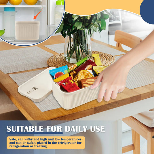 Lockable Storage Box Versatile Safe Small Storage Box Portable Food Refrigerator Container Home Personal Items Safe Lockbox