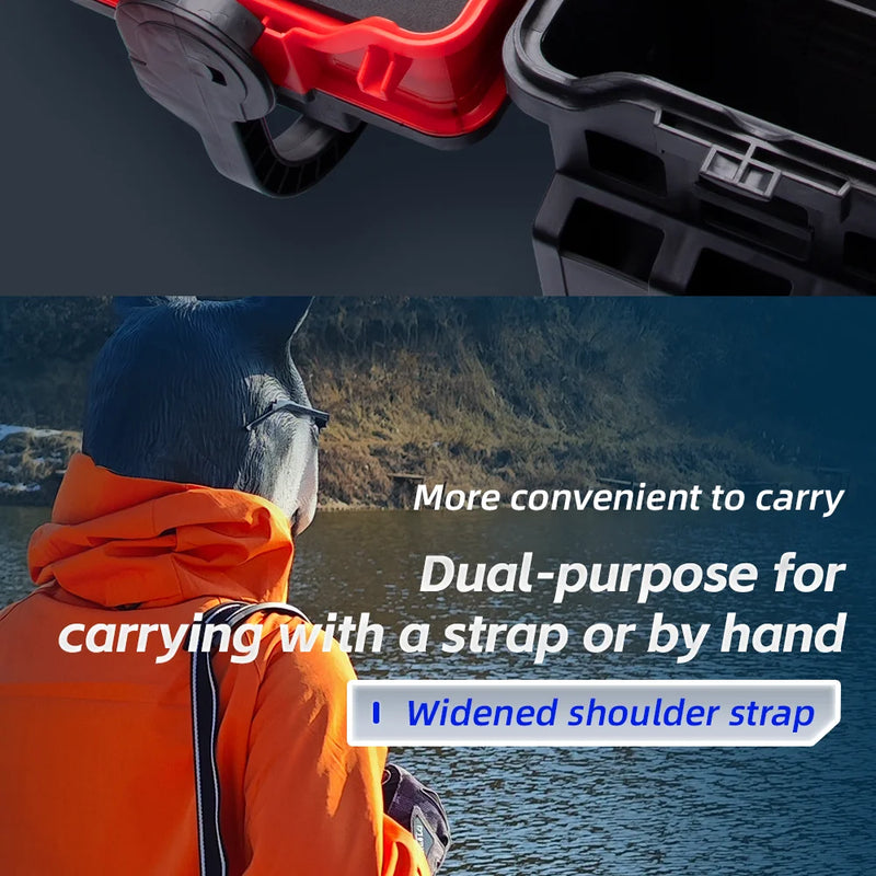 Load image into Gallery viewer, Fishingfans 6L 12L Fishing Box Organizer Multi-function Lure Live Fish Bucket Thickening Storage Box Fishing Tackle Box
