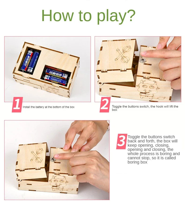 Load image into Gallery viewer, Develop Fine Motor Skills with the Novelty Useless Box Toy Perfect for Play and Learning at Home or in the Office
