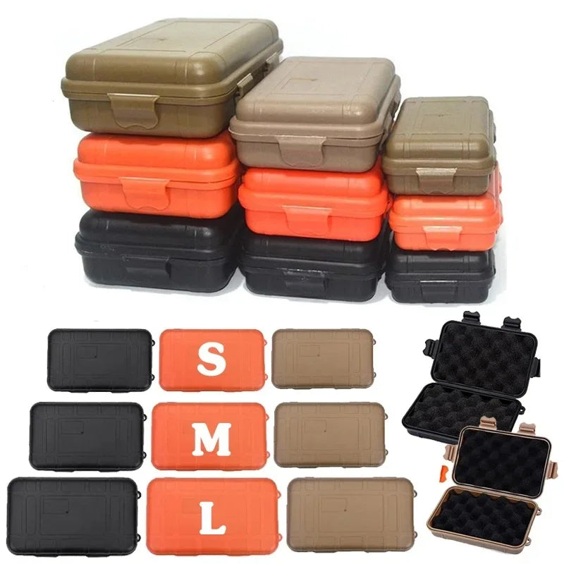 Load image into Gallery viewer, Outdoor Waterproof Survival Sealed Box Dustproof Shockproof Plastic EDC Tools Storage Container Case Fishing Tackle Tools Boxes
