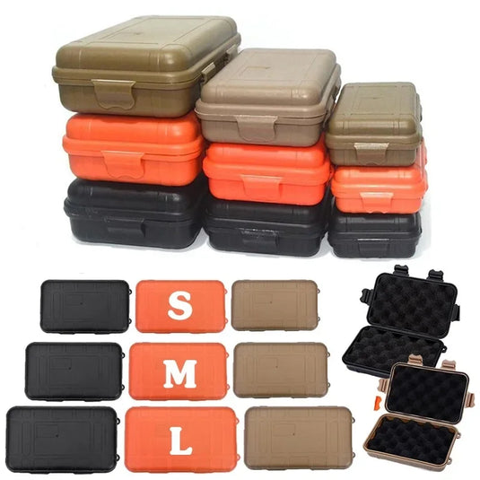 Outdoor Waterproof Survival Sealed Box Dustproof Shockproof Plastic EDC Tools Storage Container Case Fishing Tackle Tools Boxes