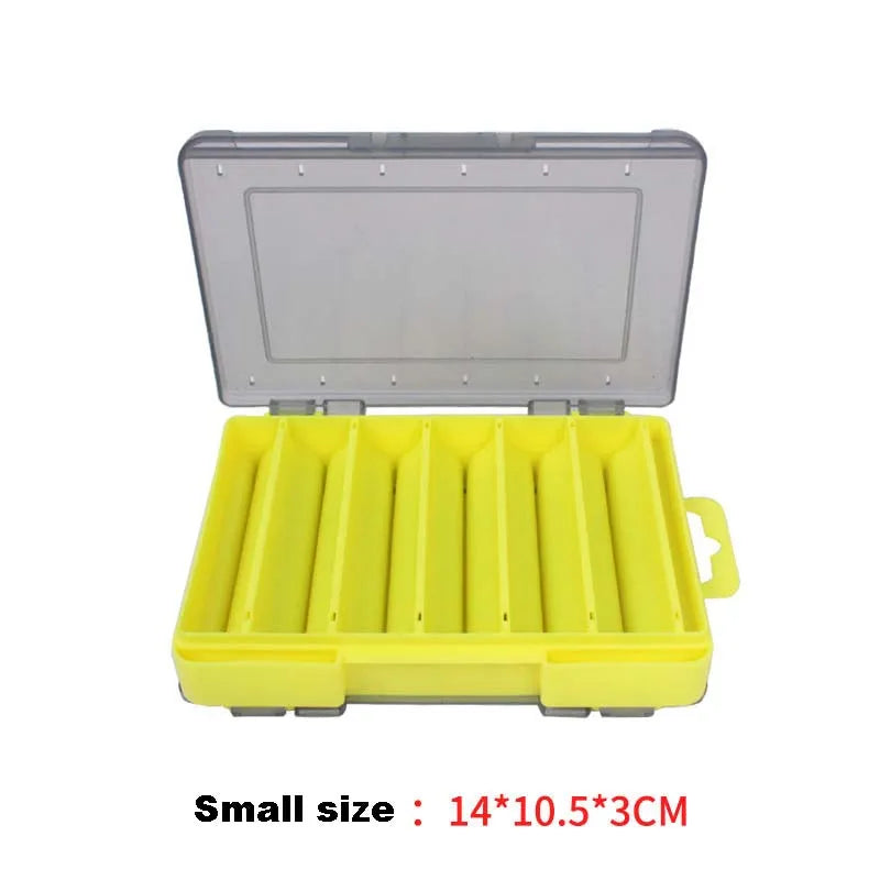 Load image into Gallery viewer, Fishing Tackle box 14 Compartments Fishing Accessories Lure Hook Storage Case Double Sided Fishing Tool organizer boxes
