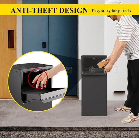 Letter Box Post Office Mailboxes Weatherproof-Parcel-Drop-Box For Residential