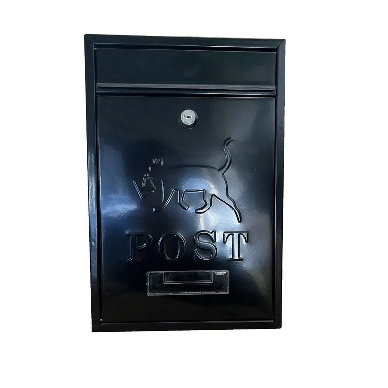 Load image into Gallery viewer, Rainproof Wall Mounted Mailbox Safe Locking with 2 Keys Tinplate Letter Boxes Clear Window Iron Large Mail Drop Box Garden
