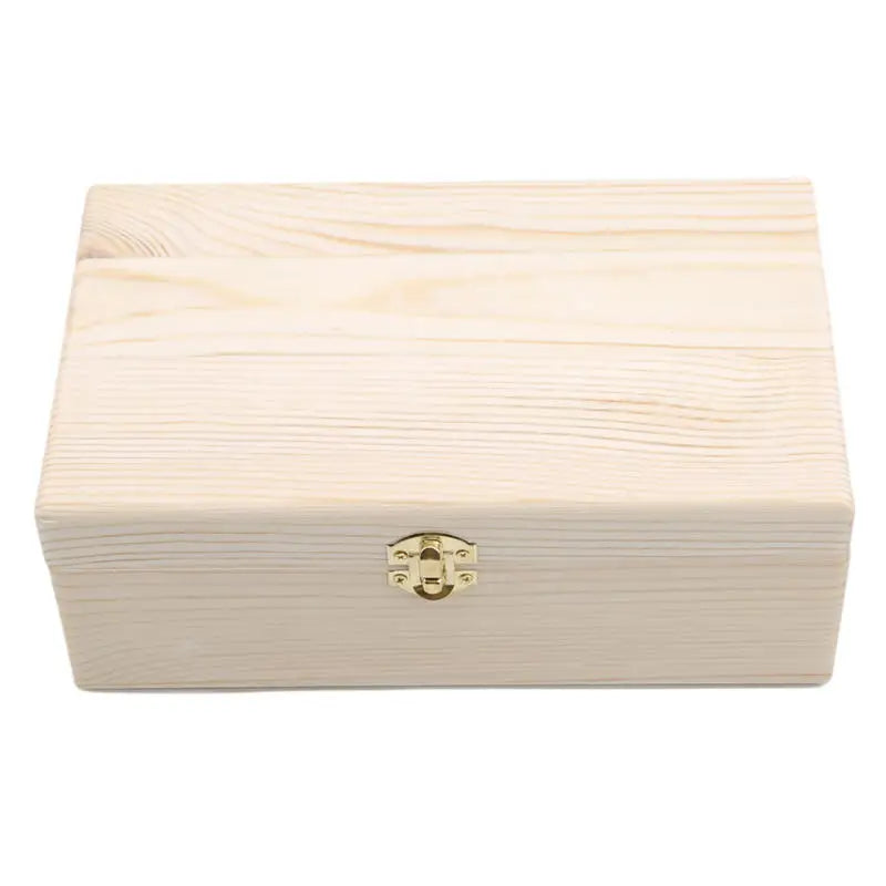 Load image into Gallery viewer, Rectangular Wooden Storage Box Hinged Wooden Gift Box Buckle Boxes Gift Packing Jewelry Case Home Sundries Storage
