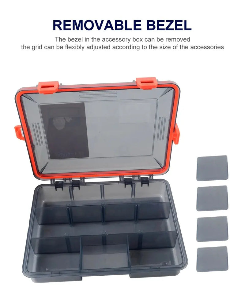 Load image into Gallery viewer, Fishing Tackle Box Large Capacity Waterproof Accessories Hook Storage Lure Bait Tray Storage Lure Bait Organizer Boxes
