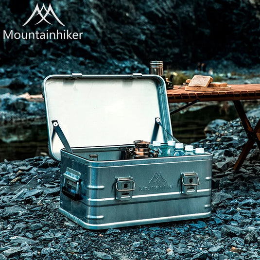 30-80L Outdoor Storage Box Camping Picnic Travel Aluminum Alloy Large Capacity Box Accessories Storage Bag Hiking Accessories