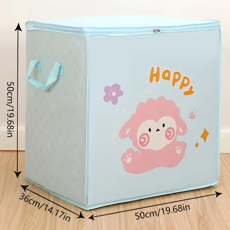 Load image into Gallery viewer, Cube Folding Toys Storage Box Kids Toys Organizer Box Felt Cloth Fabric Storage Basket For Cartoon Animal Nursery Toy Bins Home
