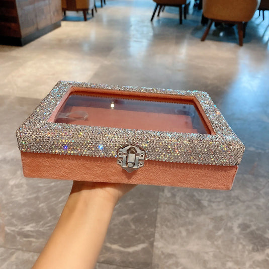 Earrings Jewelry Box Jewelers Rings Earring Gift Display Boxes Large Capacity Jewellery Storage Case Jeweler Organizer Cases