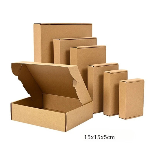 20/10PCS Square Corrugated Mailer Boxes - Cardboard Shipping Boxes for Packing, Mailer Shipping