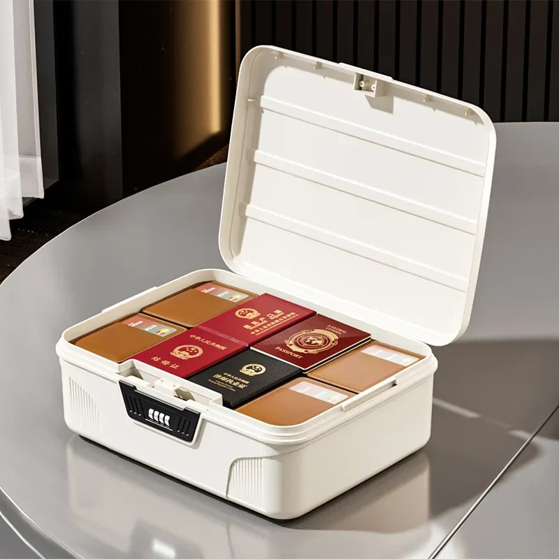 Load image into Gallery viewer, Safe Security Storage Box Passport Cash Organizer Case Household Valuables Jewelry Document Privacy Security Storage Safe Box
