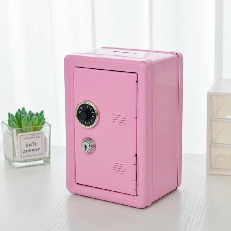 Load image into Gallery viewer, Decorative Box Password Lock Mini Safe Box Anti-Theft Cabinet Piggy Bank Metal Money Storage Box Cash Savings
