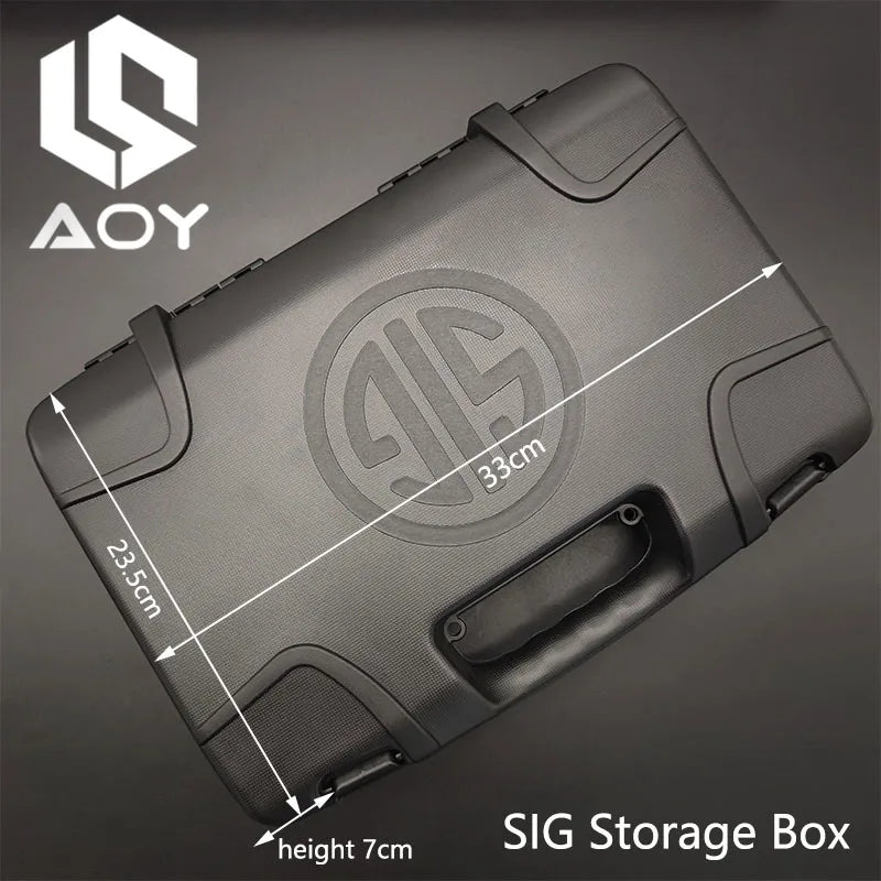 Load image into Gallery viewer, Tactical SIG Safety Carrying Box Kublai Pistol Suitcase Gun Accessories Safety Storage Case Case For Hunting Tools Accessories
