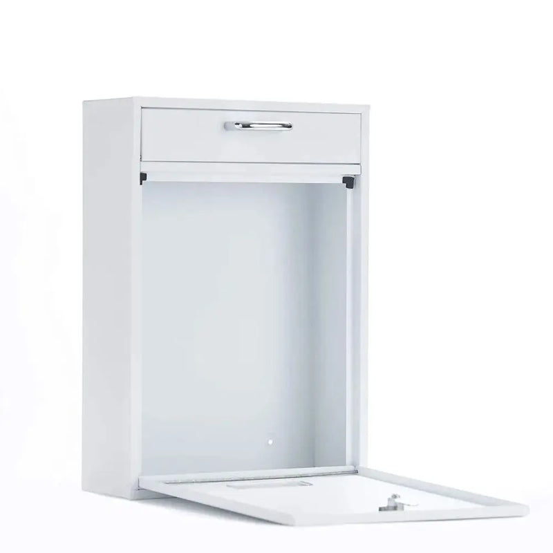 Load image into Gallery viewer, Rainproof Wall Mounted Mailbox Safe Locking with 2 Keys Tinplate Letter Boxes Clear Window Iron Large Mail Drop Box Garden

