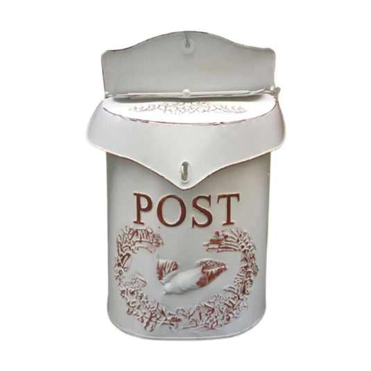 Wall Mounted Mailbox Mail Drop Box Letter Slot Mailbox Post Magazines Box Shabby