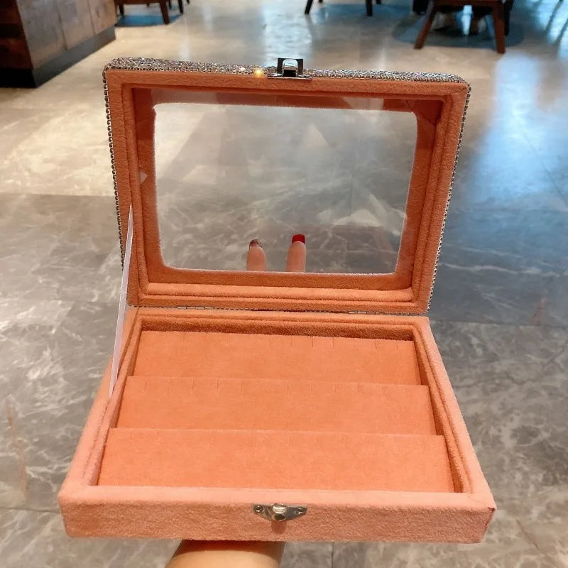 Load image into Gallery viewer, Earrings Jewelry Box Jewelers Rings Earring Gift Display Boxes Large Capacity Jewellery Storage Case Jeweler Organizer Cases
