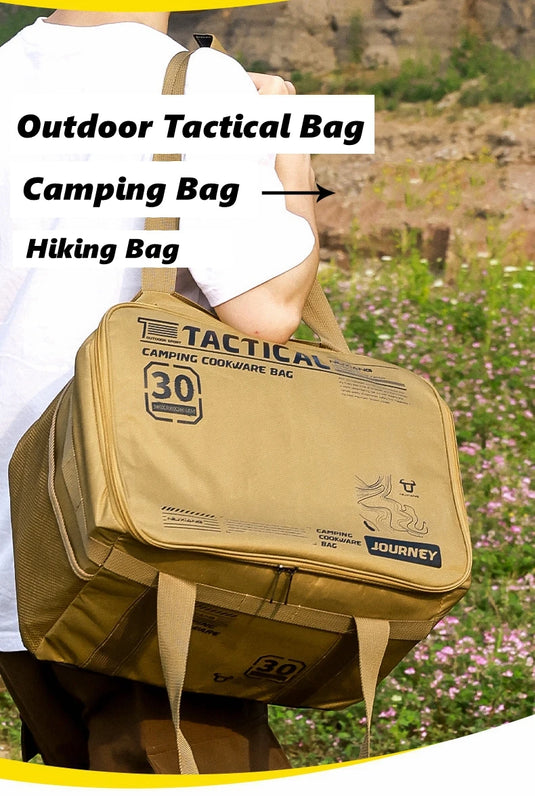 30L Outdoor Storage Bag Large Capacity Folding Storage Box Picnic Camping Hiking Equipment Storage Box Waterproof Organizer