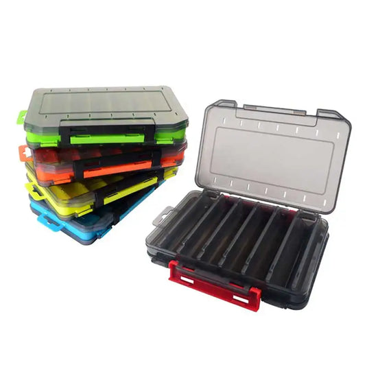 Fishing Tackle box 14 Compartments Fishing Accessories Lure Hook Storage Case Double Sided Fishing Tool organizer boxes