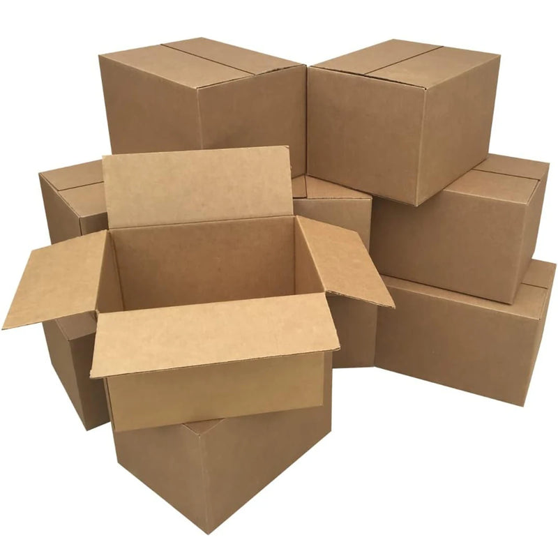 Load image into Gallery viewer, Mailing Shipping Boxes, 7.87x4.13x5.31inches, Single Wall, 32Lb/sq inch, Brown Corrugated Cardboard Mailer Box With Lids
