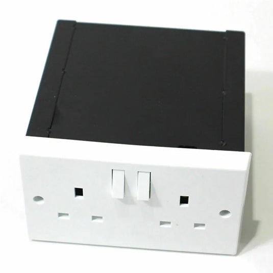 Imitation Double UK Plug Socket Wall Security Secret Hidden Stash Box Covert Diversion Safe
