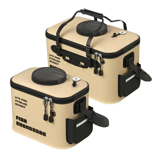 Folding fish bucket fish box large fishing bucket batch fishing bucket fishing bucket outdoor multifunctional  fishing bucket