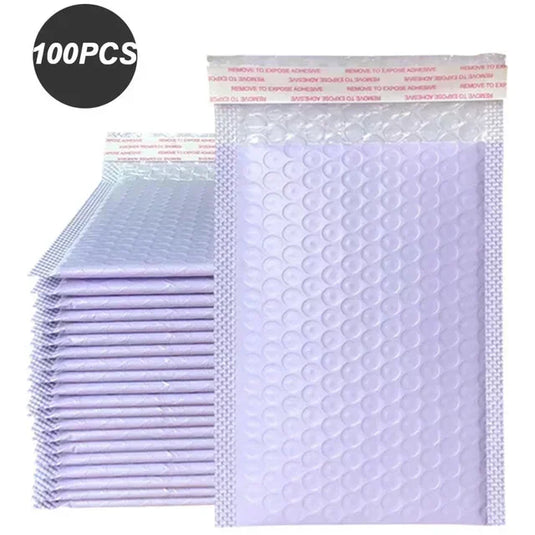 100 Pcs Bubble Mailers Bubble Padded Mailing Envelopes Mailer Poly for Packaging Shipping Bag Black Business Supplies