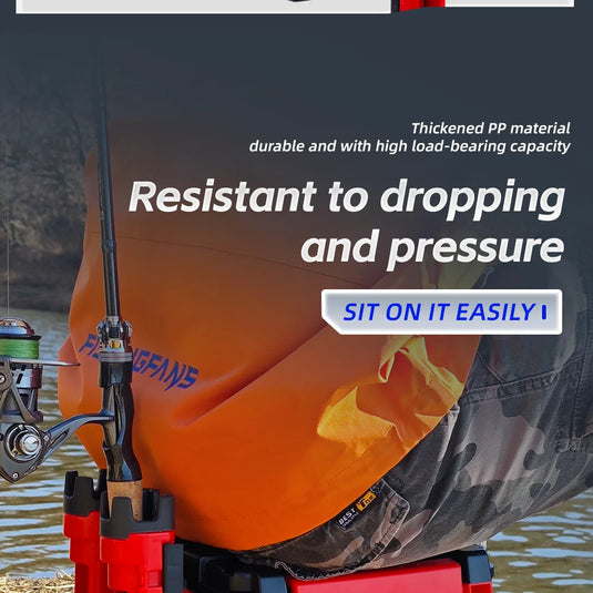 Fishingfans 6L 12L Fishing Box Organizer Multi-function Lure Live Fish Bucket Thickening Storage Box Fishing Tackle Box