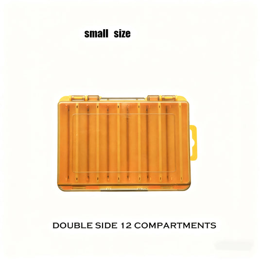 Fishing Tackle Boxes Double Layer Bait Container Portable Organizer Boxes Compartments Fishing Accessories Plastic Case