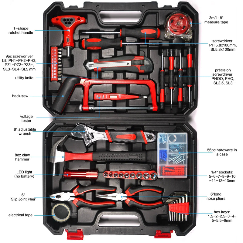 Load image into Gallery viewer, 19/43/108pcs Hardware Household Hand Tool Kit Set
