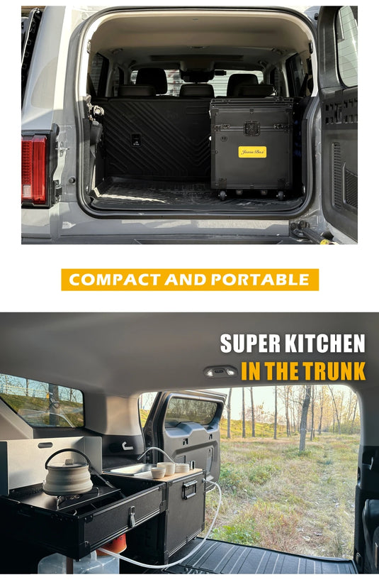 Jason Camping Customized High Quality Camping Folding Storage Box for Outdoor Picnic Compact Van Multi Functional Kitchen Box