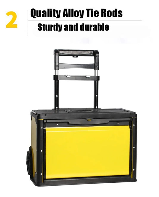 Tool Box Storage Professional Big Metal Removable Three-layers Alloy Tool Box Workshop Storage Hardware Electrician Product