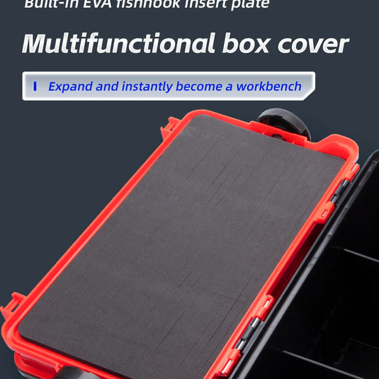 Fishingfans 6L 12L Fishing Box Organizer Multi-function Lure Live Fish Bucket Thickening Storage Box Fishing Tackle Box