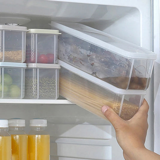 Fresh Box Refrigerator Storage Boxes Scallions Food Container with Lid Cold Crisper Sealed Kitchen Fresh Fruit Fridge Organiser
