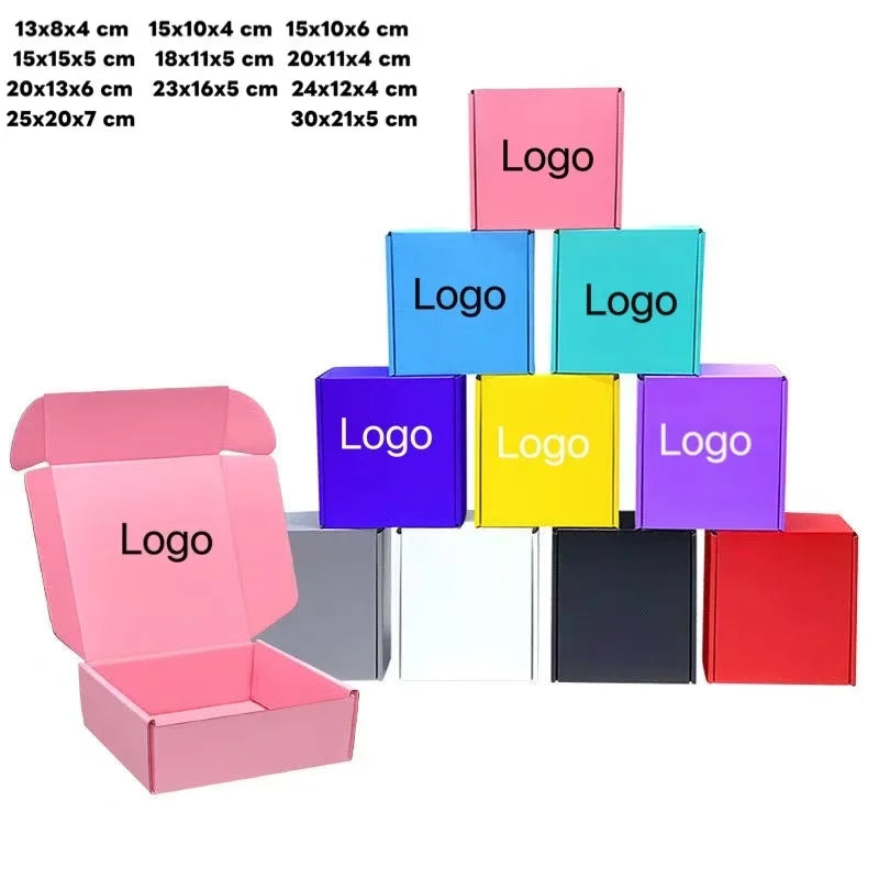 Load image into Gallery viewer, Custom Cardboard Shipping Mailing Box Packaging Luxury Corrugated Paper Gift Packaging Boxes for Cosmetics
