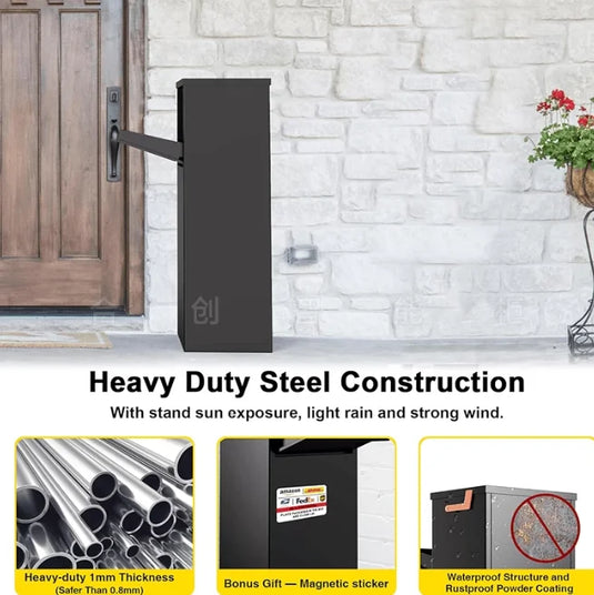 Letter Box Post Office Mailboxes Weatherproof-Parcel-Drop-Box For Residential