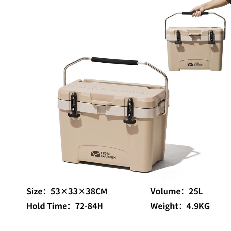 Load image into Gallery viewer, MOBI GARDEN Camping Ice Box 25L Portable Large Capacity Car Refrigerator Food Barbecue Cold Storage Outdoor
