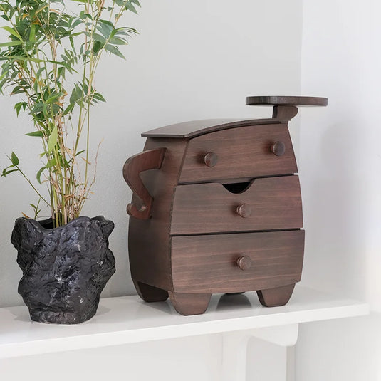 Elegant Wooden Jewelry Box for Rings Necklaces & Earrings High-End Gift for Weddings Housewarmings - Storage Organizer