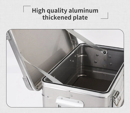 30-80L Outdoor Storage Box Camping Picnic Travel Aluminum Alloy Large Capacity Box Accessories Storage Bag Hiking Accessories
