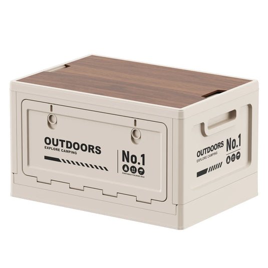 Foldable Storage Box for Camping Outdoor Large Capacity Side Opening Organizer for Car Home Toys Clothes
