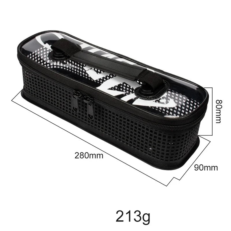 Load image into Gallery viewer, Fishing Tackle Boxes Portable Mesh Flushing Sea Fishing Lure Boat Bait Carrying Iron Plate Storage Bag Fishing Supplies
