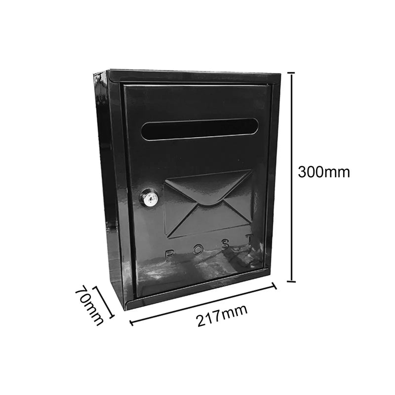 Load image into Gallery viewer, Locking Wall Mailbox Outdoor Mail Box Weatherproof Multipurpose 21.7x30x7cm for Mailings, Envelopes, Magazines Large Capacity
