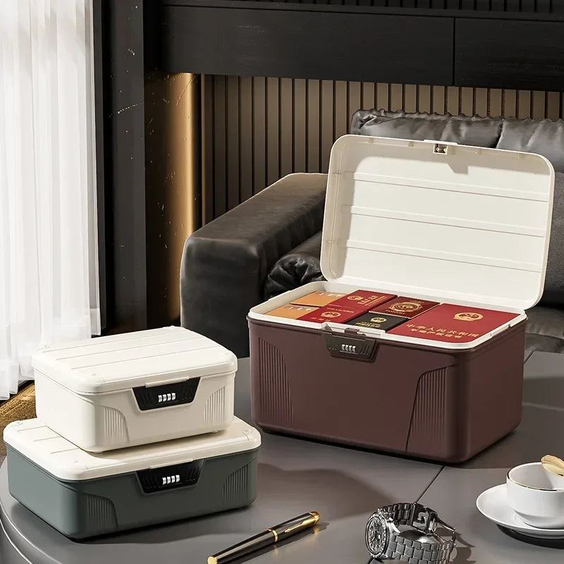 Load image into Gallery viewer, Safe Security Storage Box Passport Cash Organizer Case Household Valuables Jewelry Document Privacy Security Storage Safe Box
