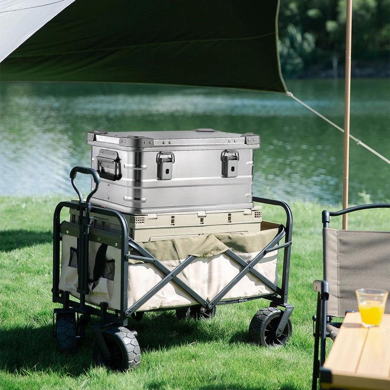 Load image into Gallery viewer, DOTWISE Outdoor Storage Box 30-80L Large Capacity Aluminum Alloy Box For Camping Picnics Travel Home Storage Organization
