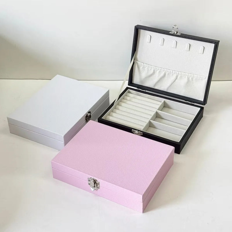 Load image into Gallery viewer, Jewelry Organizer Box - Portable Storage Case For Necklaces, Earrings, Rings, Accessory Storage, Jewelry Boxes
