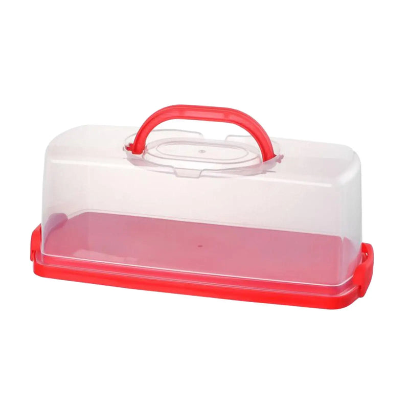 Load image into Gallery viewer, Rectangular Bread Box Food Storing Multifunction with Transparent Lid with Handle Bread Keeper for Graduation DIY Baking
