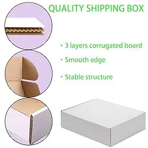 White Shipping Toy Packaging Box 100 Pack for Storage and Shipping Packaging Craft Gifts Gifts Products
