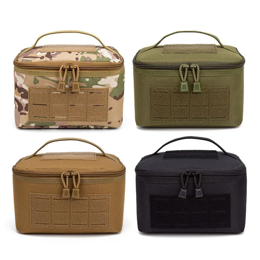 Rifle Cartridge Bag Pistol Ammo Pouches Portable Ammunition Box Outdoor Hunting Shooting Bullet Storage Case EDC Tools Handbag