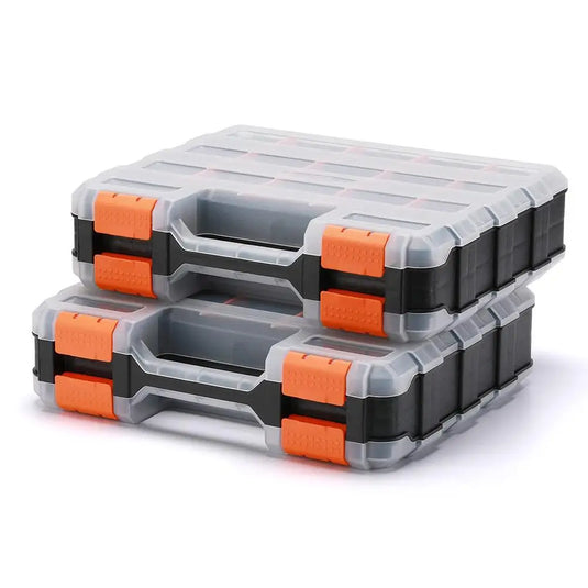 Handheld Tool Box Organizer Sets  Compartment Small Parts Boxes Large Capacity Thickened Plastic Hardware Tool Storage Box