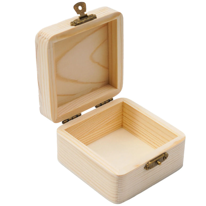 Load image into Gallery viewer, Wooden Storage Box Plain Wood With Lid Multifunction Square Hinged Crafts Gifts Boxes For Home Supply Storages Decoration

