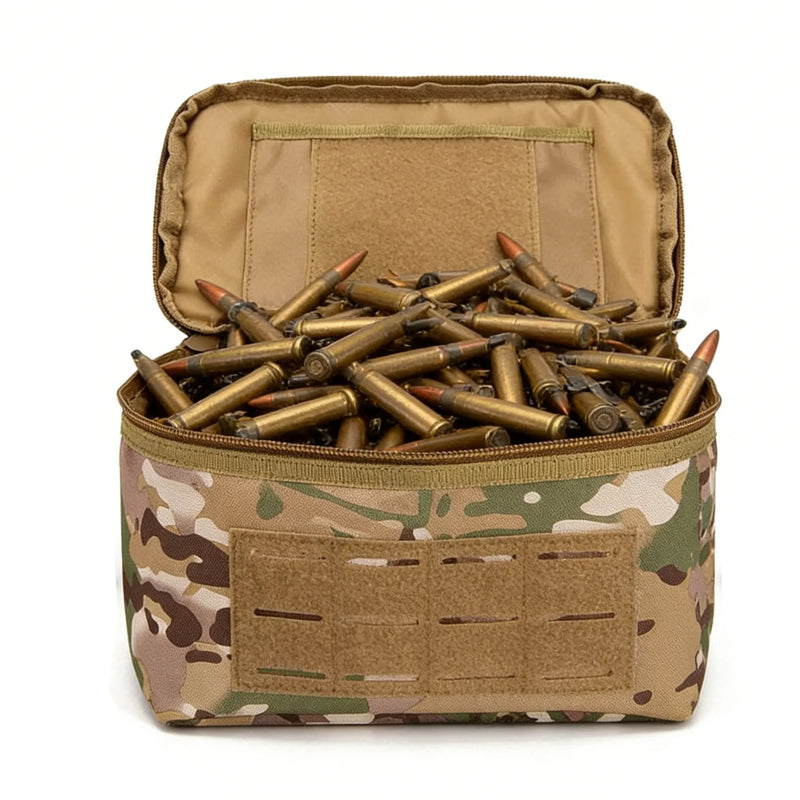 Load image into Gallery viewer, Portable Rifle Cartridge Bag Pistol Ammo Pouches Outdoor Ammunition Box Hunting Shooting Bullet Storage Case EDC Handbag
